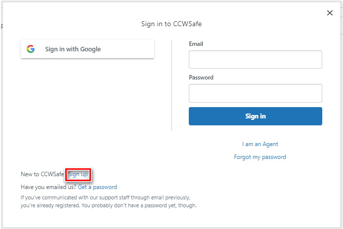 How do I create a Help Center user account? – CCWSafe